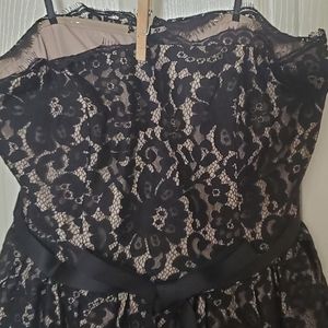 Strapless lace Dress